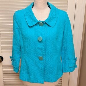 Trenz Petite by Theresa Renz Jacket in Green, EUC